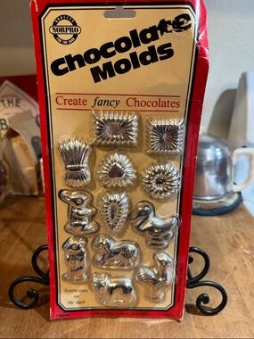 Norpro Silver Chocolate Molds - Assorted Shapes